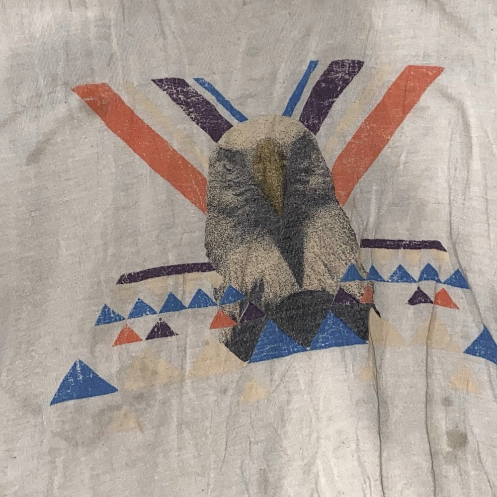 Eagle tank top colored white